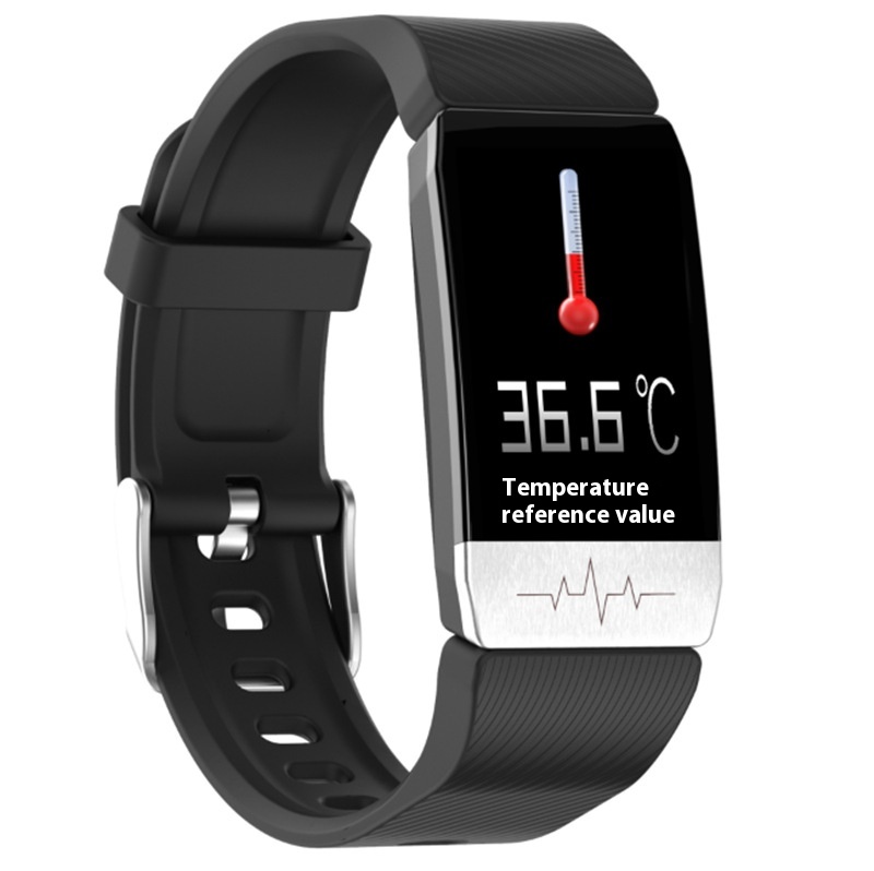 Smart Watch T1 Temperature Measurement Epidemic Smart Bracelet Immunity ECG ECG Blood Oxygen Heart Rate