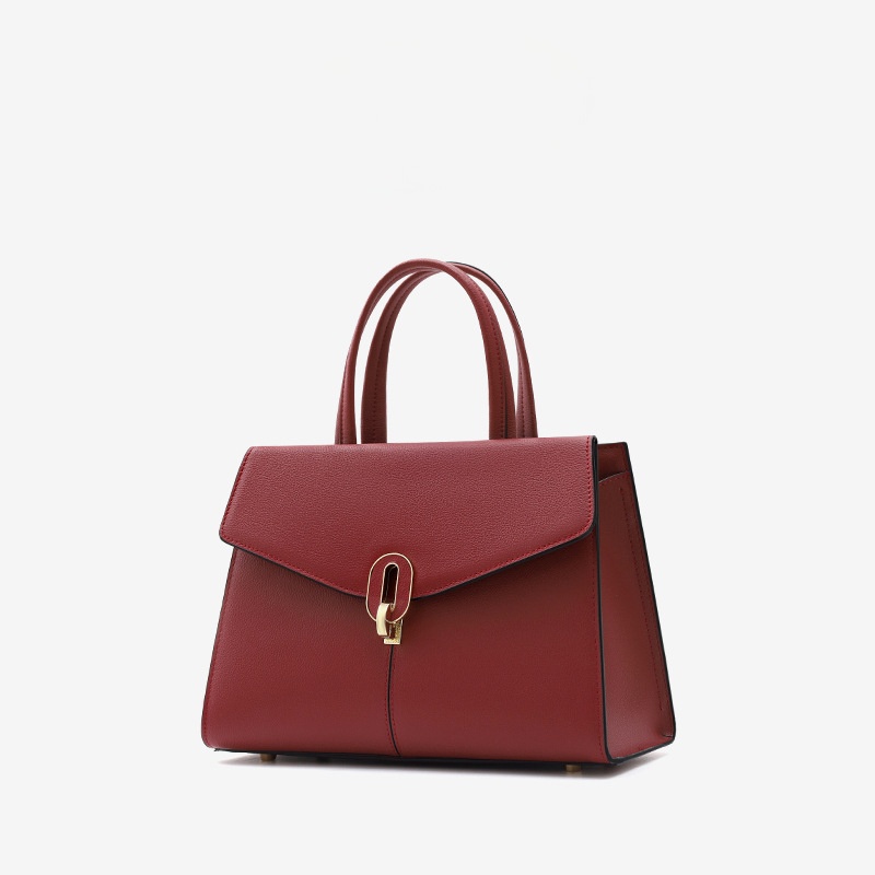 Bag Women's Bag Red Bridal Wedding Bag Genuine Leather Wedding Handbag Light Luxury High-end Mother Bag