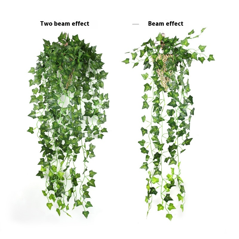 Simulation Plant Fake Flower Vine Vine Green Plant Wall Living Room Indoor Green Radish Hanging Plant Decoration Wall Hanging Flower Hanging Basket