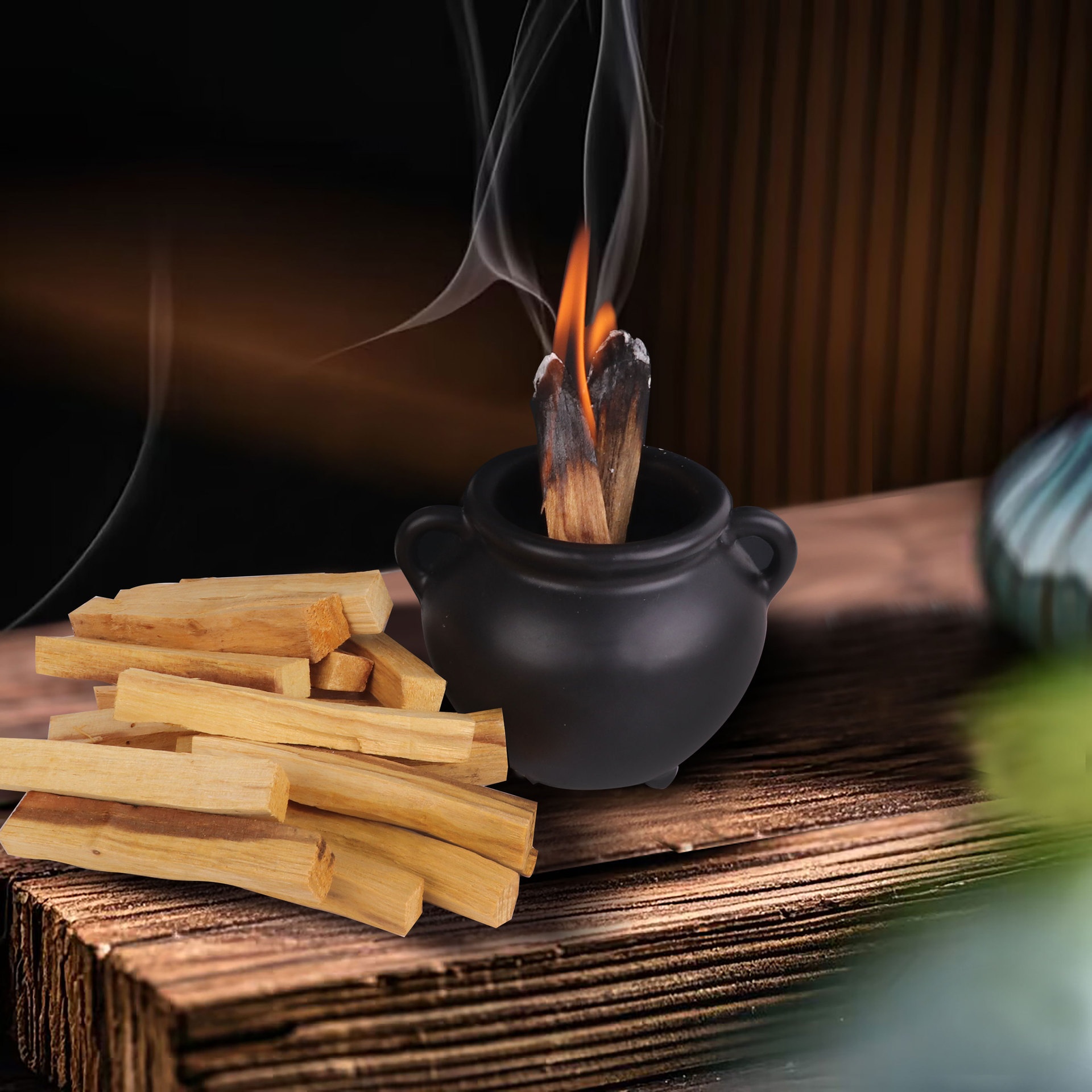 Imported Peruvian Sacred Wood Strips Palo Santo High Oil Old Material Log Wood Strips Incense California White Sage