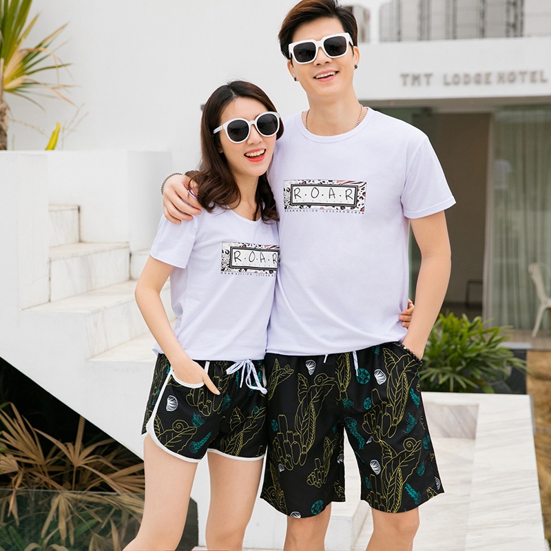 Quick-drying Beach Pants Couple Seaside Vacation Suit Shorts Hot Spring Swimming Pants