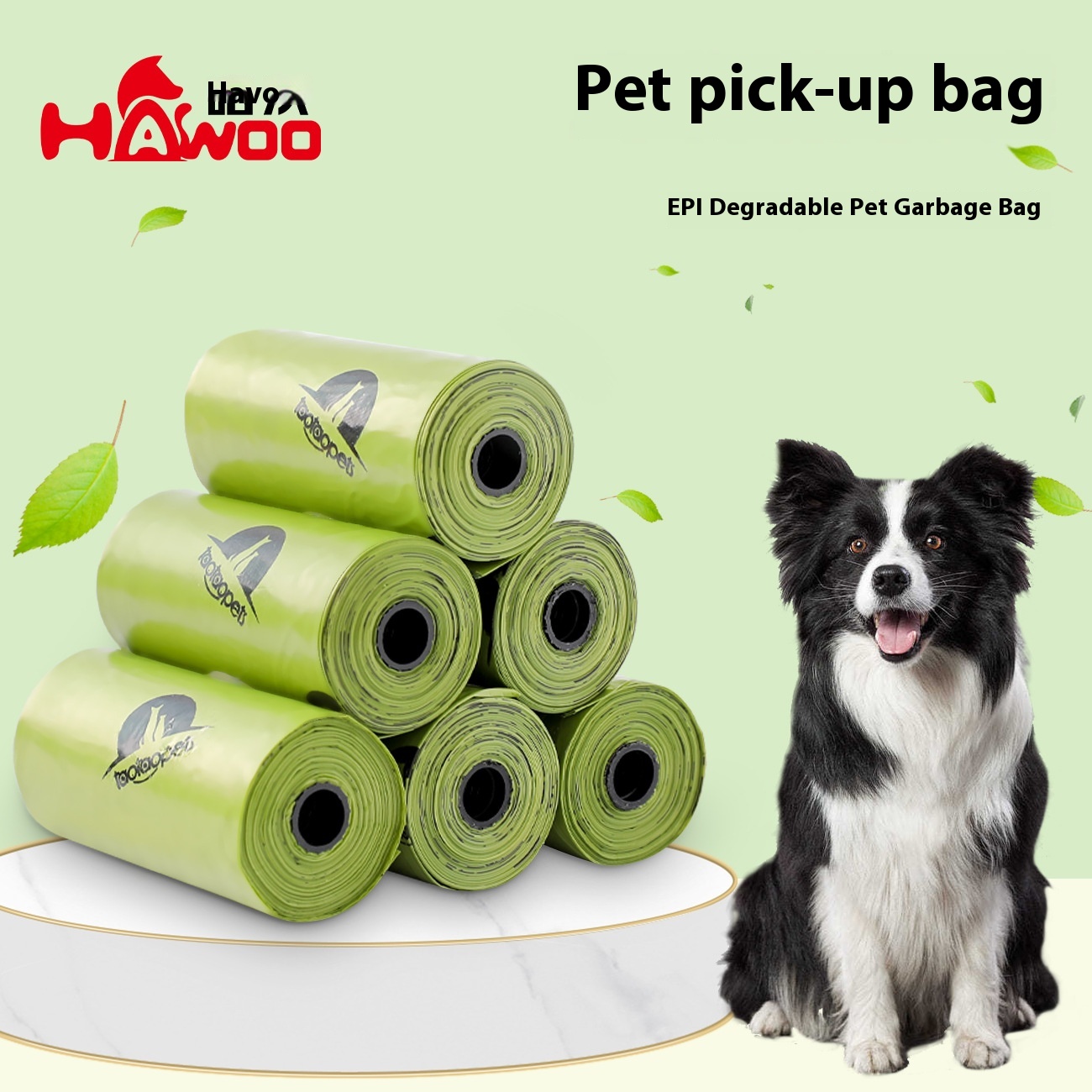 EPIBiodegradable Pet Garbage Bag Dog Poop Pick-up Bag Disposable Cat Poop Pick-up Bag Cat Litter Box Available For