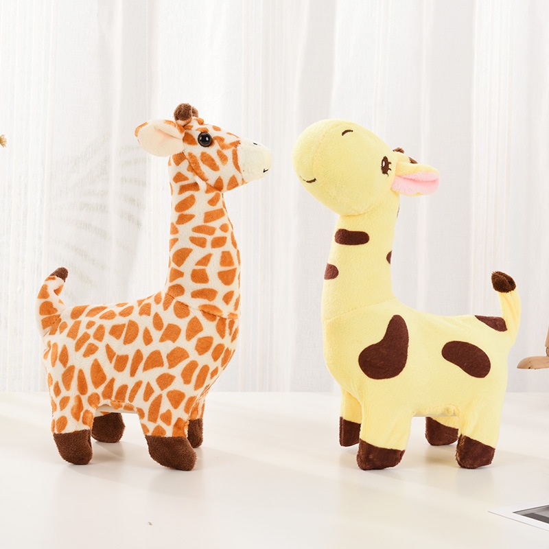 Plush Electric Simulation Giraffe Can Sing And Walk Electric Toy Pet Stall Night Market