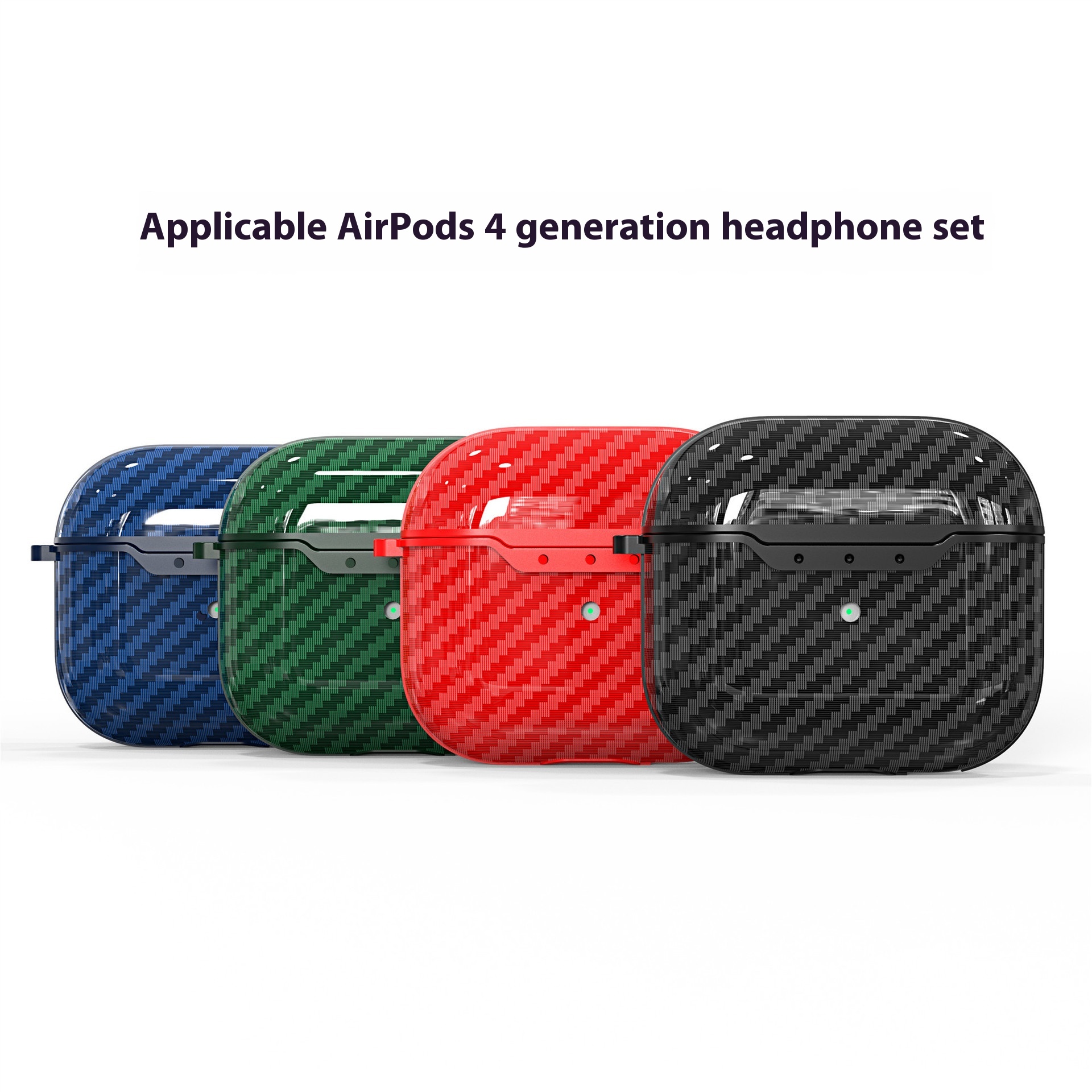 Suitable For The Air Pods3 Generation Storage Protective Cover, Carbon Fiber Pattern Air Pods3 Headphone Cover, Wireless Charging