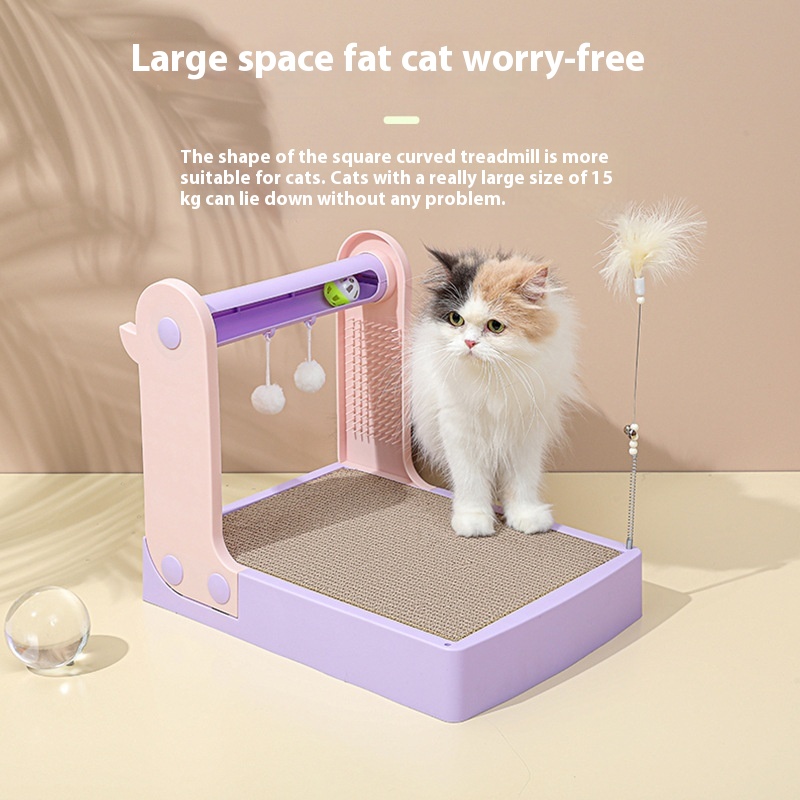 Cat Toys Cat Scratching Board Claw Sharpener Fashionable Folding Cat Villa No Crumbs Corrugated Paper Cat Bed Cat Scratching Board