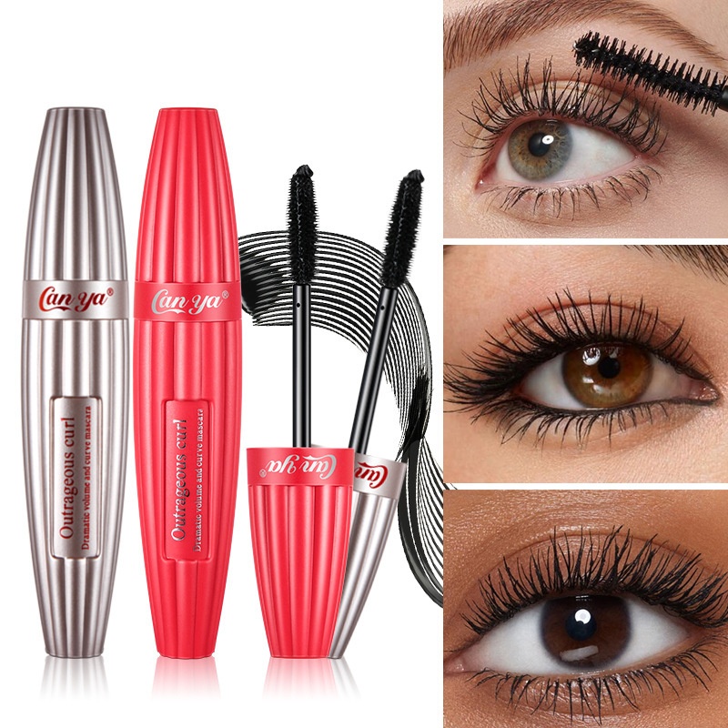 CANYA Mascara Natural Makeup Waterproof Long Thick Curly Non-smelling