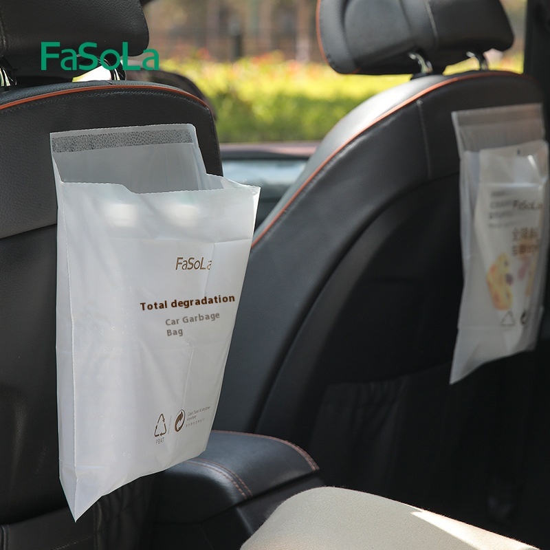 Fa So La Portable Fully Degradable Disposable Car Garbage Bag Sticky Car Garbage Classification Cleaning Bag