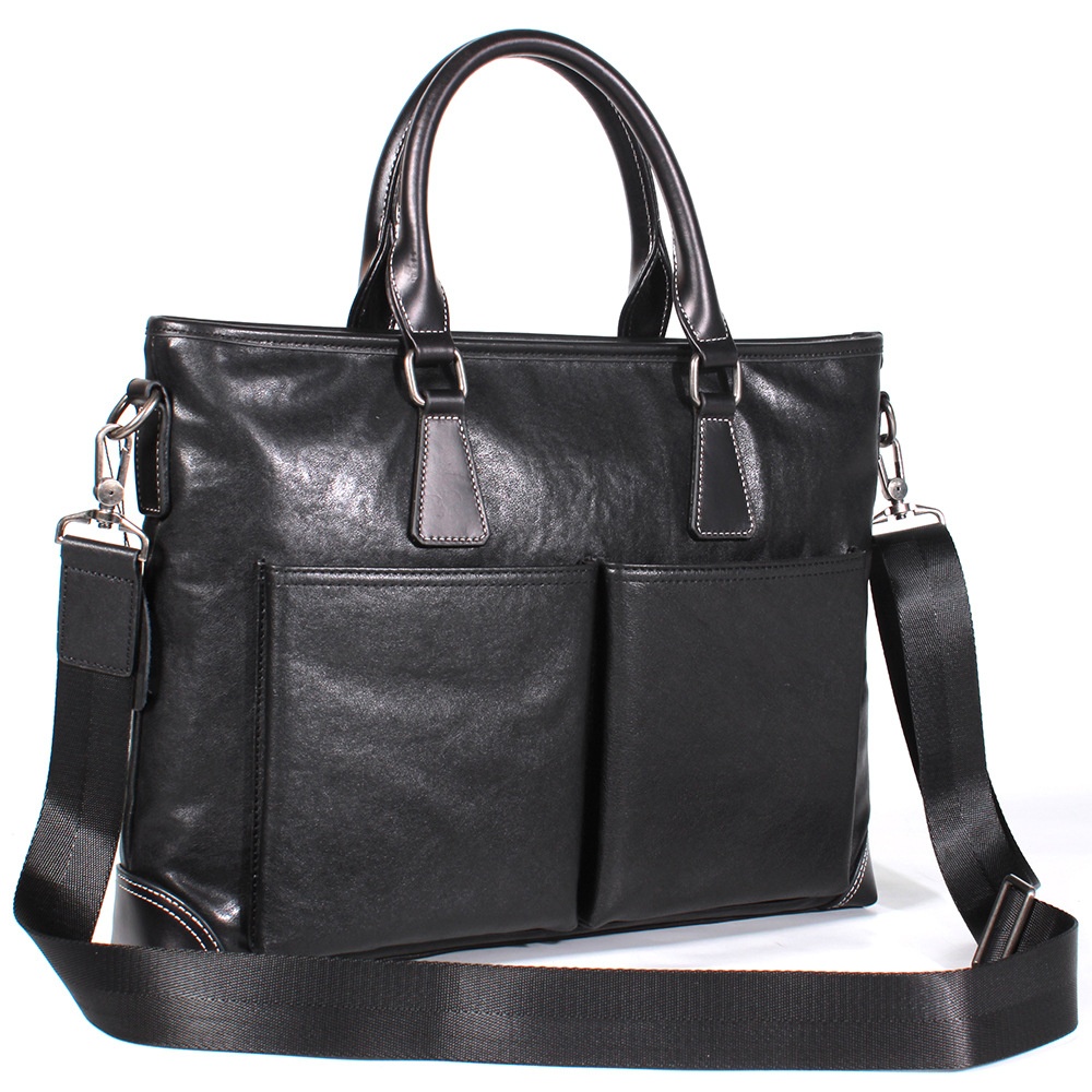 Spring And Summer Men's Top Layer Cowhide Computer Bag Men's Bag Genuine Leather Briefcase Business Handbag Men's Bag
