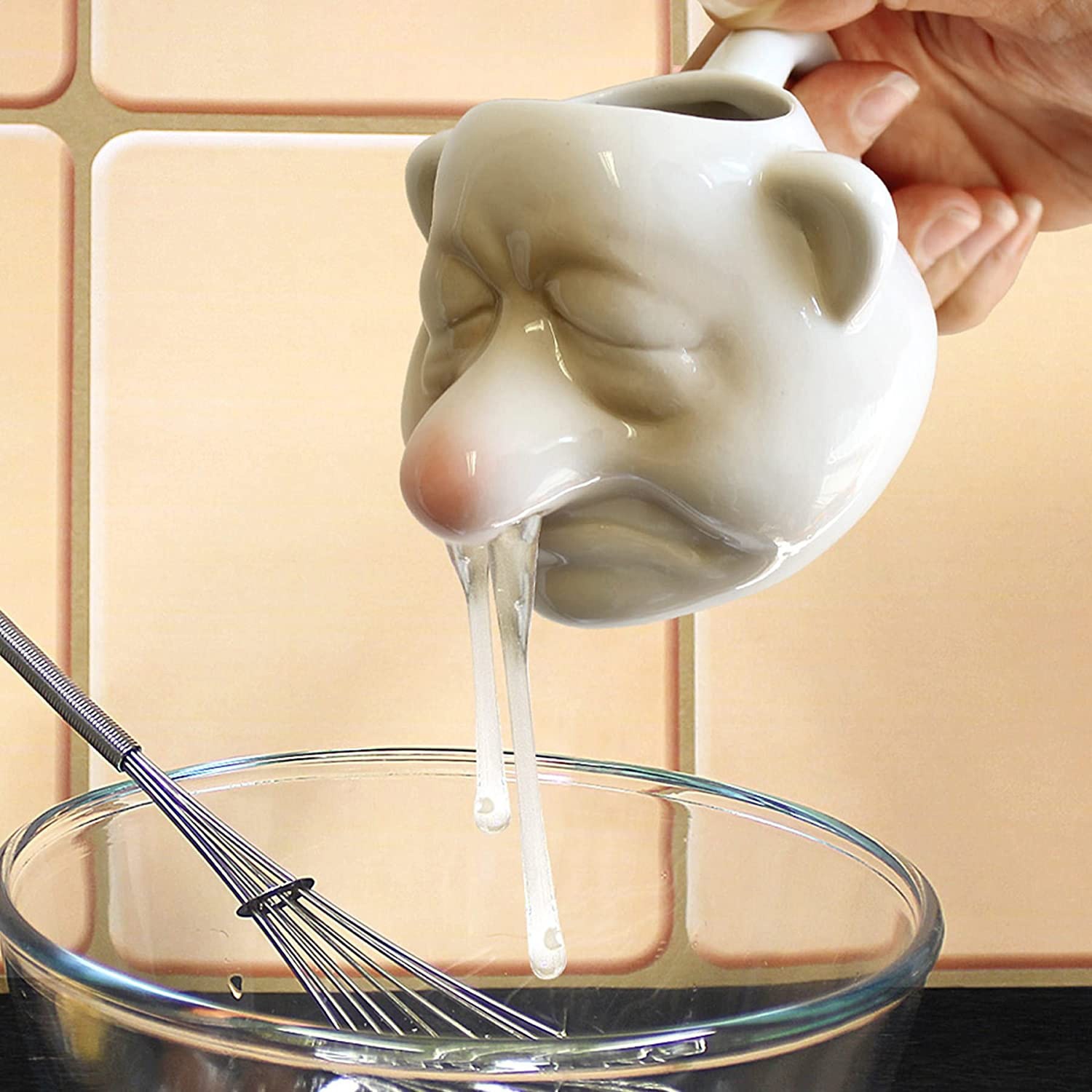 Ceramic Creative Kitchen Tool Snot Dwarf Egg Separator