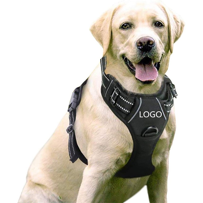 Reflective Nylon Large And Medium-sized Dog Chest Harness Vest-style Dog Traction Rope Pet Supplies