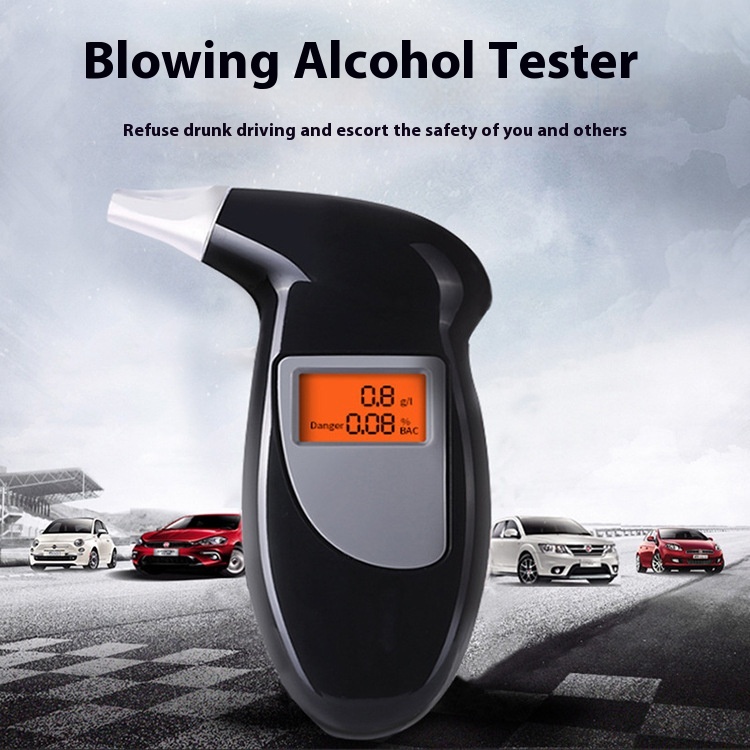 Car Portable Air-blowing Alcohol Tester Car Air-blowing Home Dedicated High-precision Car-mountedtrument Alcohol Detection