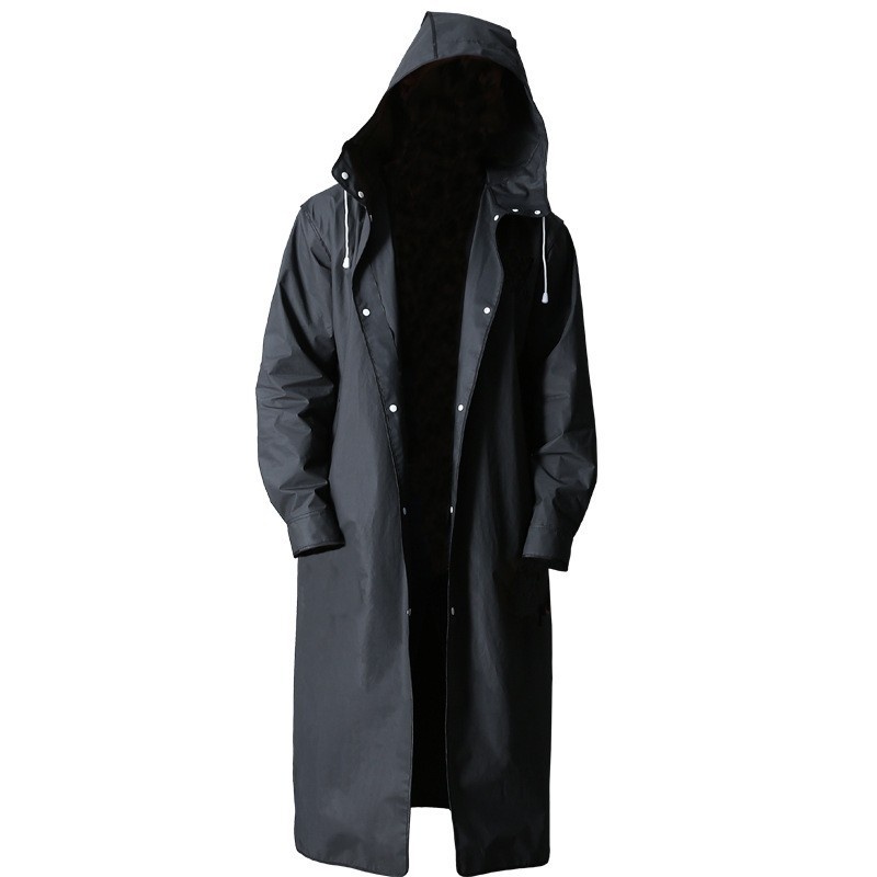 SEVARaincoat Fashion Long Men's Thickened Raincoat Travel Adult Raincoat Windbreaker