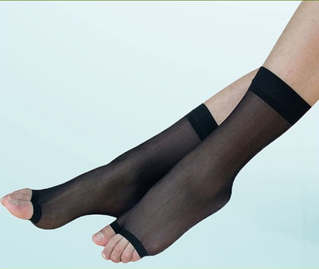 Fish Mouth Short Stockings Core-spun Silk Two-toe Socks 2 Pairs Of Hardcover