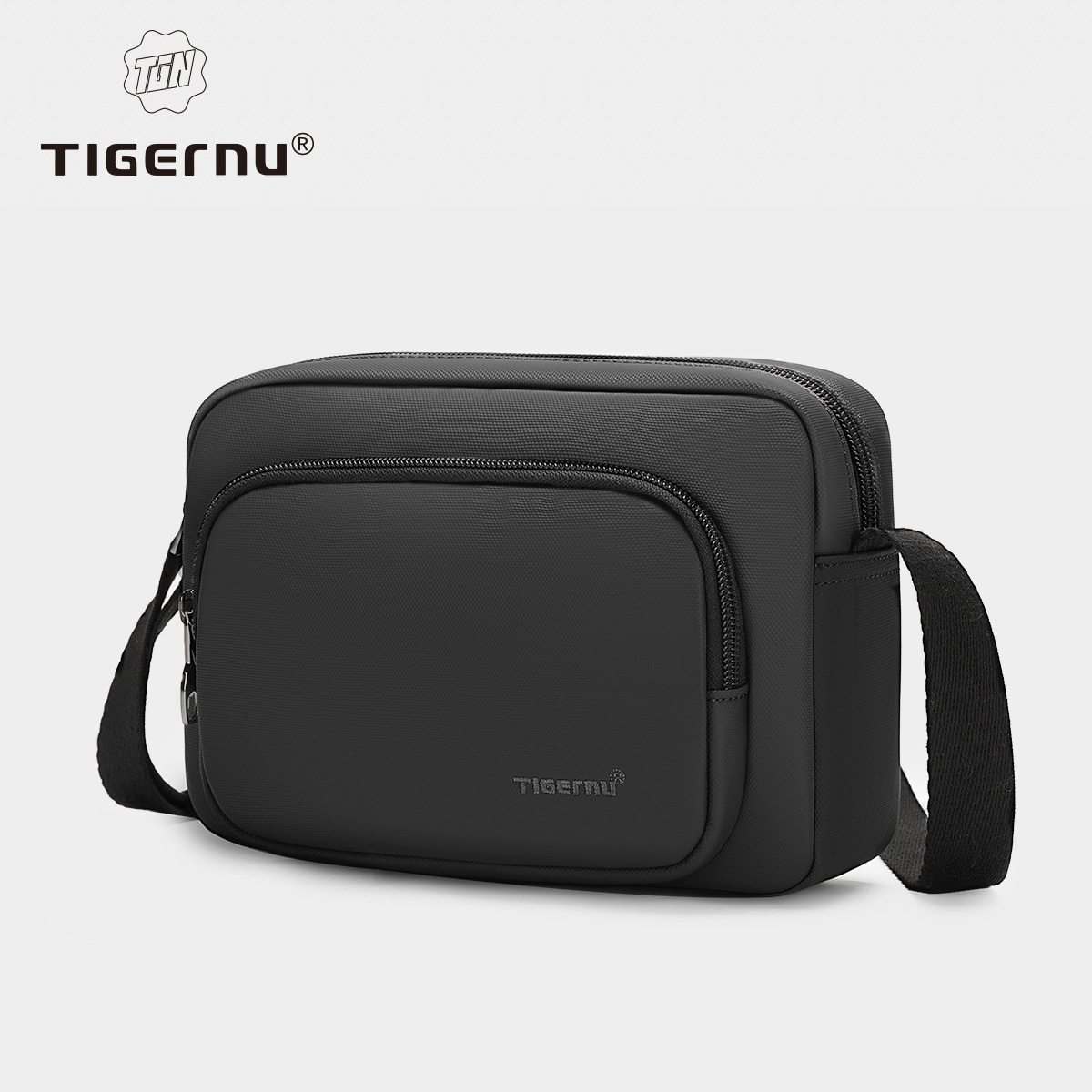 Tigernu Fashion Mountain Shoulder Bag Men's Simpley Messenger Bag TPUCasual Business Small Shoulder Bag