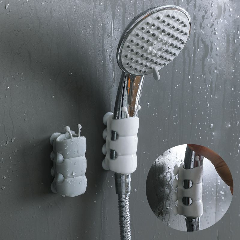 Suction Cup Shower Bracket Shower Holder Bathroom Shower Head Punch-free Shower Caterpillar Suction Cup Fixed Base