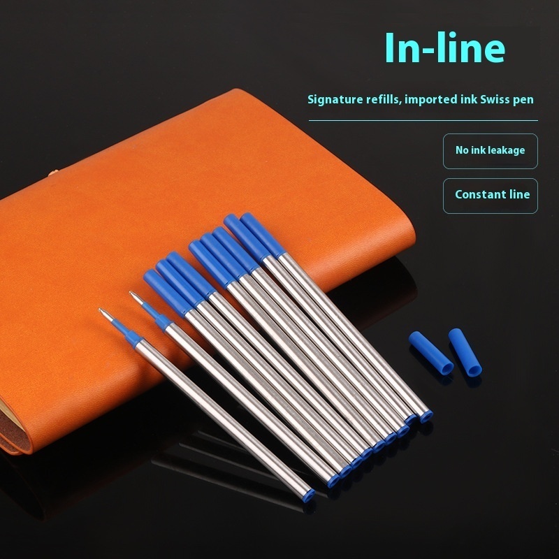 Imported0.5mm Metal Neutral Core Ballpoint Pen Core Signature Core Universal Water Pen Core Printed