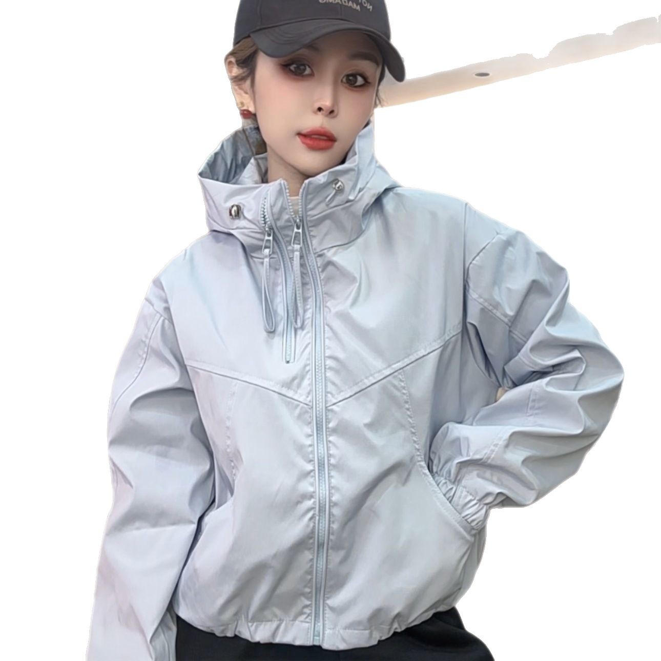 Anzai Private Clothing Double-layer Rustic Clothes Women's Spring And Autumn Short Jacket Sports Western Style Jacket Women's Upper