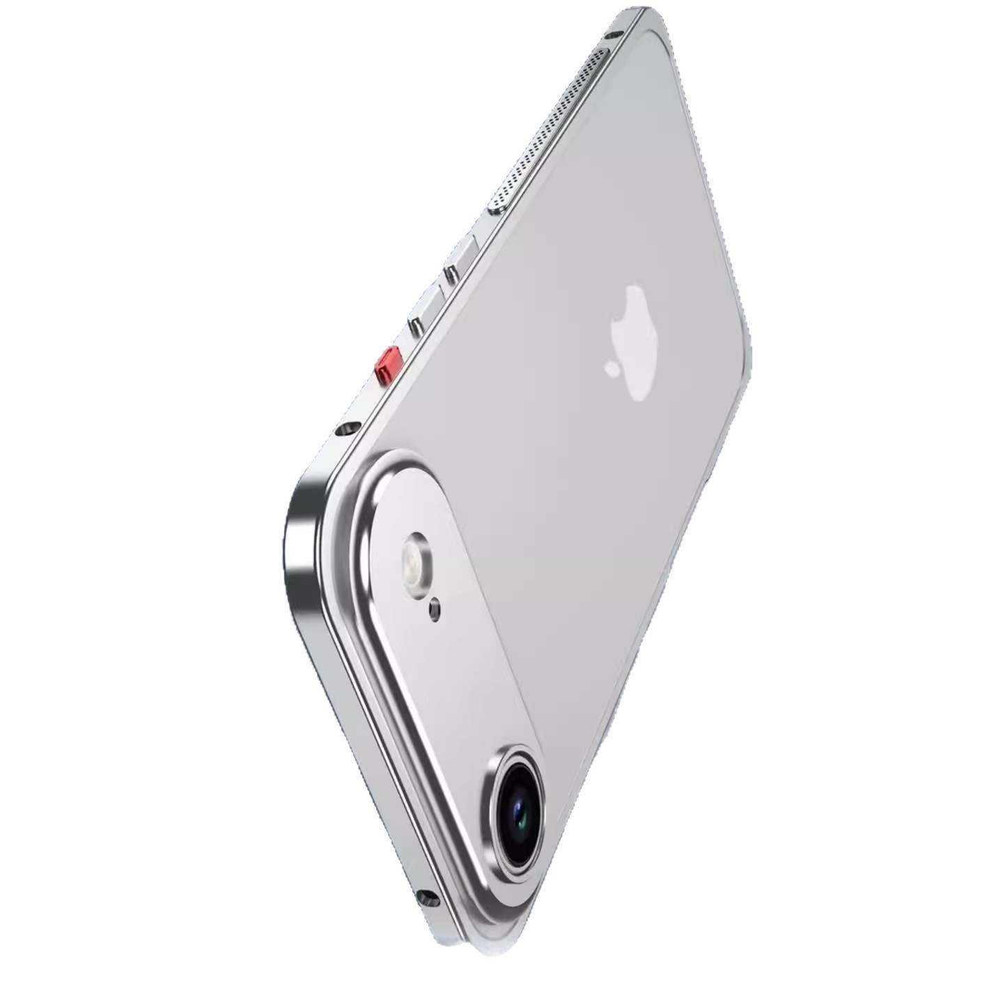 海马扣散热边框适用苹果17手机壳卡扣金属铝合金iPhone16防摔硬套