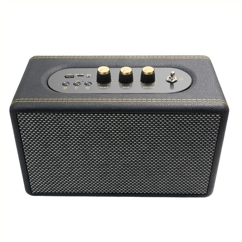 Wireless Bluetooth Retro Speaker Desktop Speaker With Microphone Portable High Power Music Player