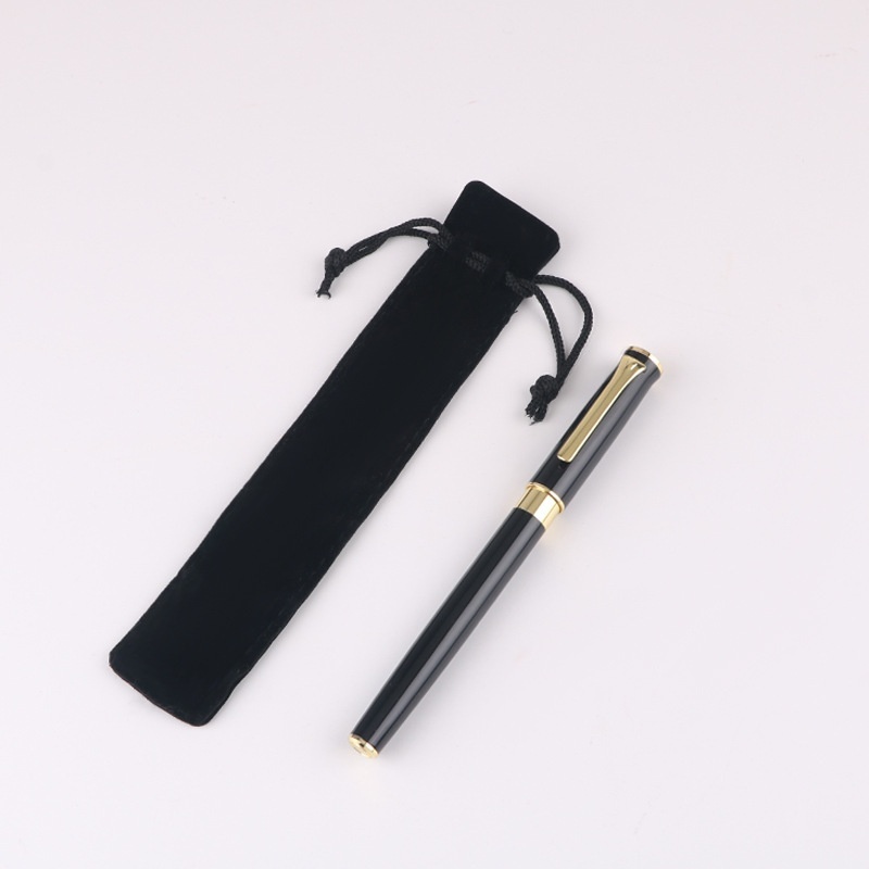 SMetal Ballpoint Pen Velvet Bag Set Advertising Gift Signature Pen Printed One Piece Dropshipping