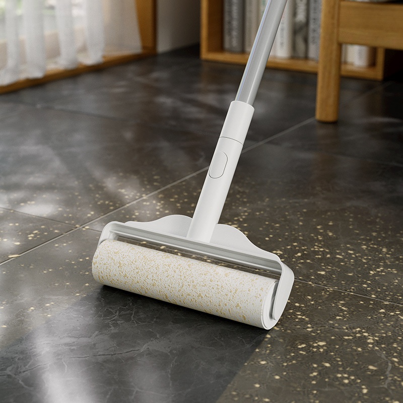 Yimijia Hair Remover Roller Long Rod Hair Removal Sticky Bed Floor Hair Cleaning Dust Roller Hair Roller Brush