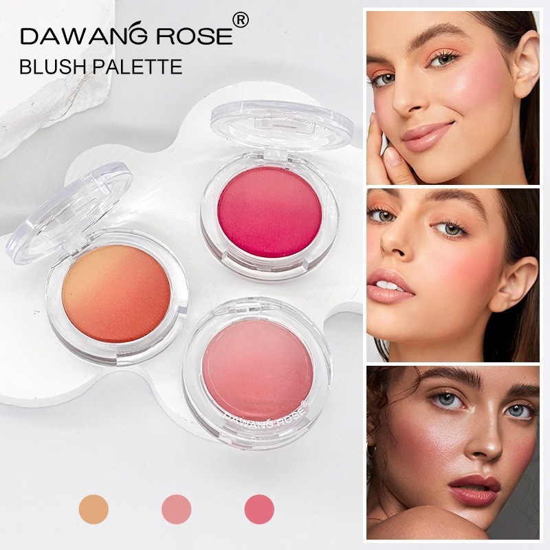 Beauty Makeup Gradient Blush Repair Plate Dirty Tea Pink Not Easy To Fly Powder Warm Blush Natural Nude Makeup Blush