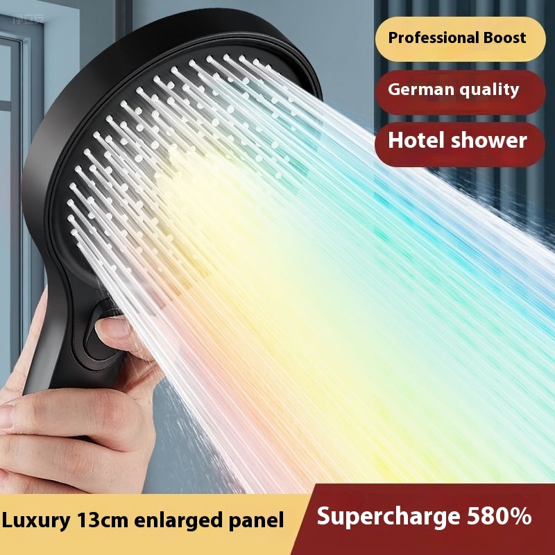 Pressurized Shower Nozzle Super Pressurized Bathroom Household Yuba Shower Head Rain Large Water Yield Shower Head Suit