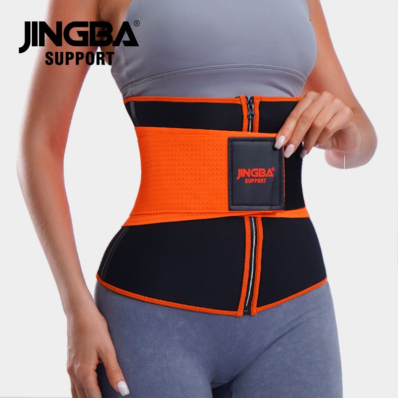 JINGBAWaist Protection Sweat Slimming Running Fitness Yoga Outdoor Sports Pressure Weight Loss Waist Protection Belt