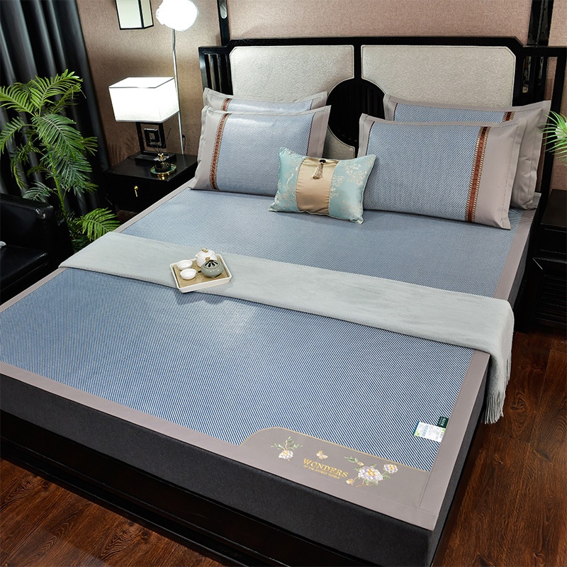 Ice Rattan Double-sided Rattan Mat Ice Silk Mat Thickened Bamboo Mat