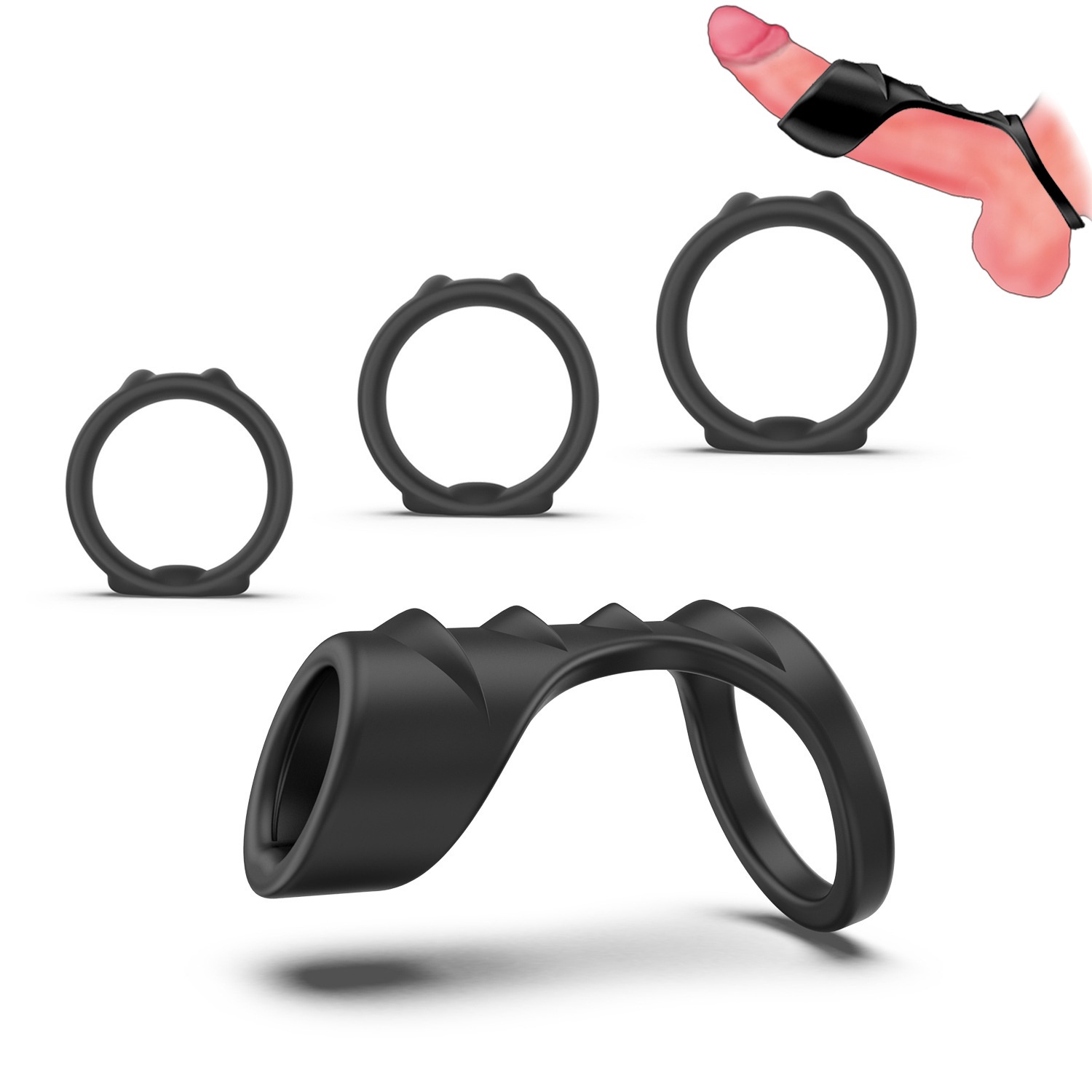 Dragon Scale Foreskin Barrier Ring Men's Semen Locking Ring Penis Condom Adult Sex Toys