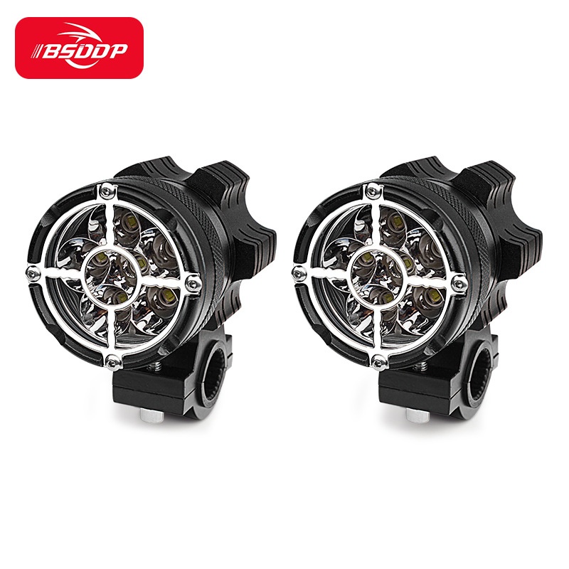 Motorcycle Headlight9 Beads Barrel External Flash Light Light LEDHeadlight6 Beads Combination