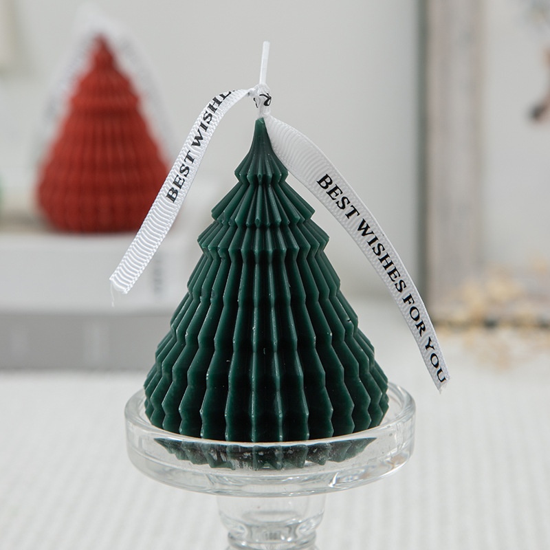 Christmas Origami Christmas Tree Aromatherapy Candle Souvenir Creative Home Decoration Shooting Props Holiday Gift