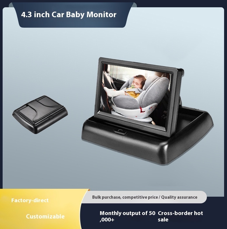 4.3-inch Baby Car Monitor HD Night Vision Car Baby Mirrors
