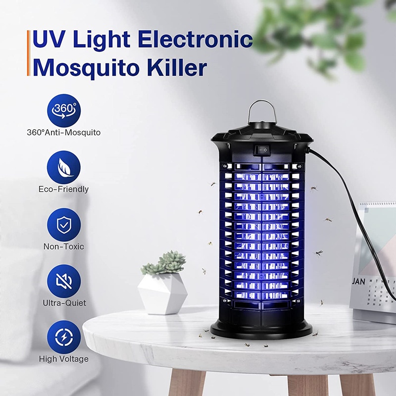 Foreign Trade Outdoor Electric Shock Mosquito Killer Lamp UVLight Catalyst Household Electricect Killer Indoor And Outdoor Mosquito Killer Lamp