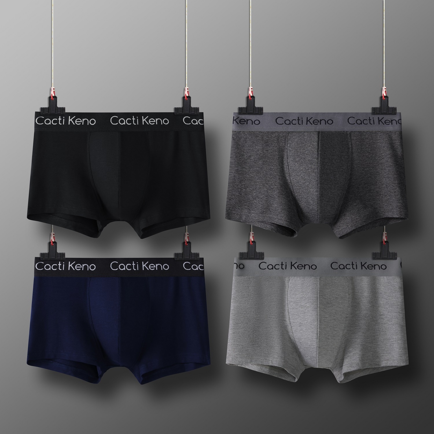 Men's Underwear Pure Cotton Mid-waist Boxer Briefs Breathable Large Size Shorts Boys Boxer Briefs Gift Box