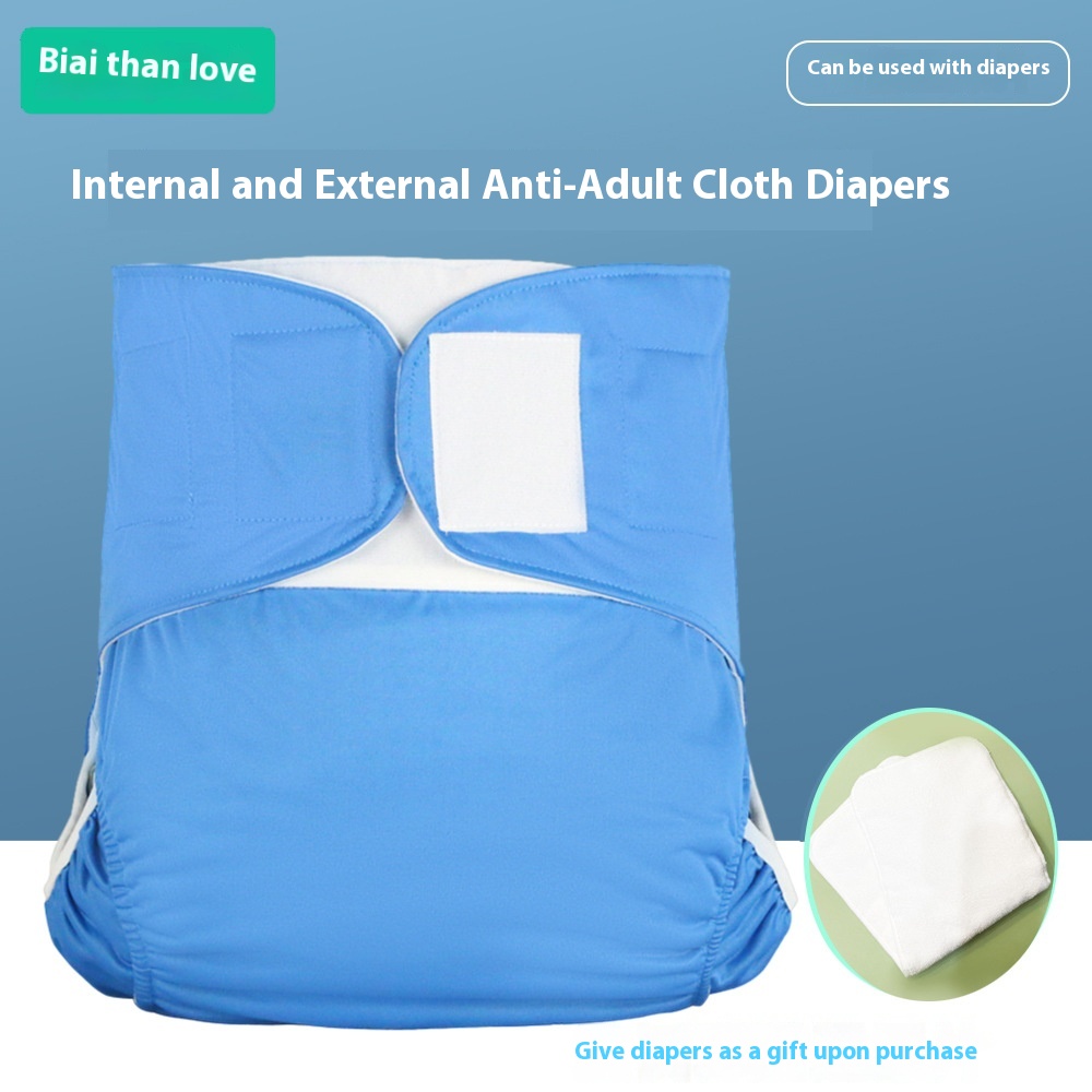 Elderly Incontinence Cloth Diapers Washable Leak-proof Velcro Diapers Adult Diapers Pull-up Pants Adult Diapers