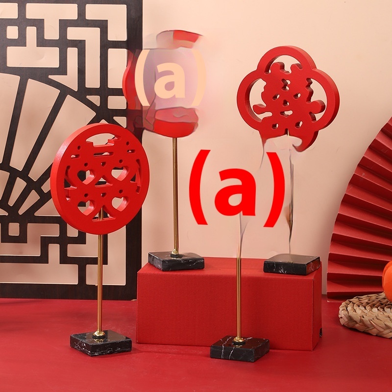 Chinese Wedding Happy Character Ornaments Wedding Double Happiness Three-dimensional Decoration Living Room Wedding Room Layout Supplieslyweds Festive Gifts