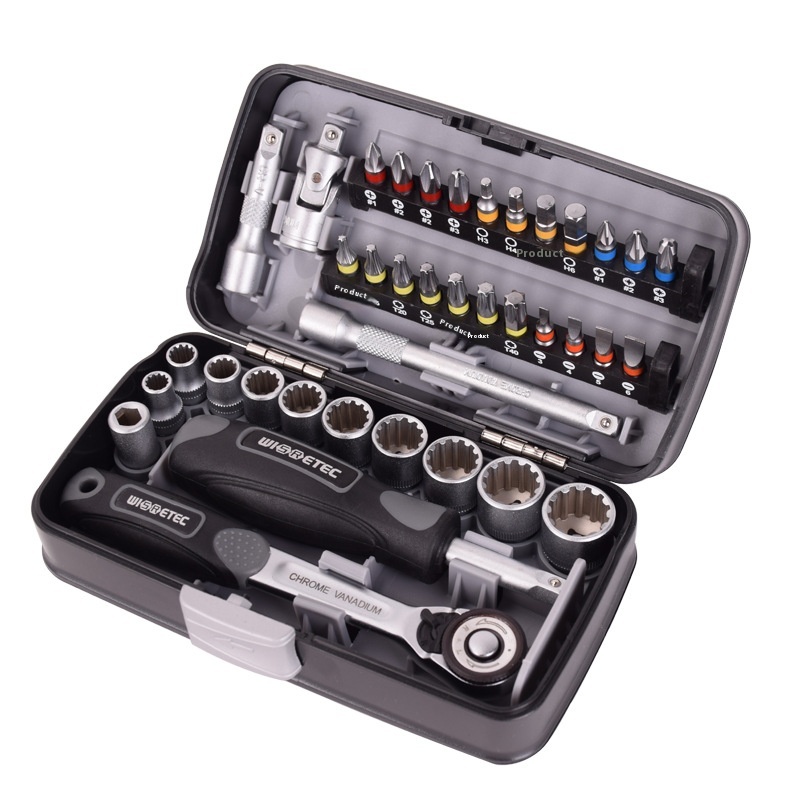 Portable Mini38pcs Ratchet Wrench Combination Hardware Tool Set