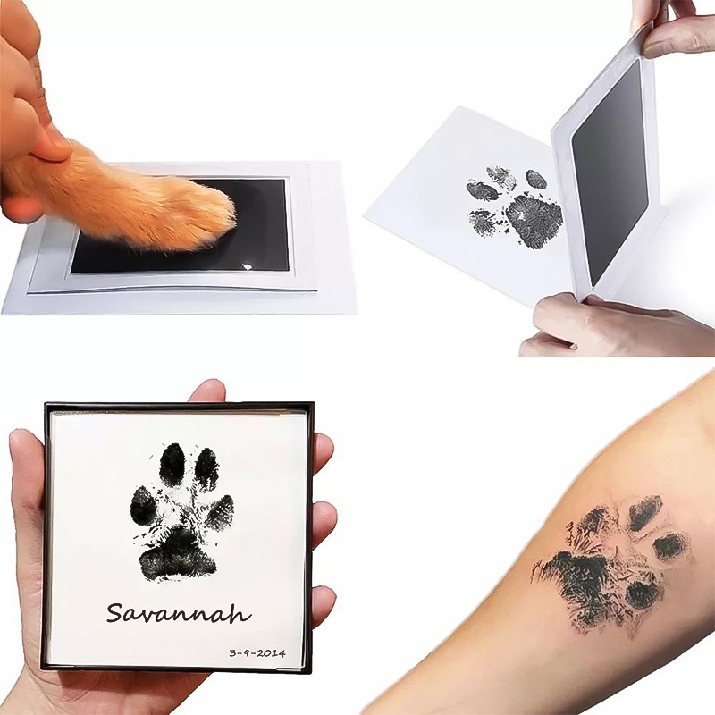 Special Baby Footprint Handprint Touch Skin Inkless Ink Pad Setborn Pet Dog Paw Print Souvenir
