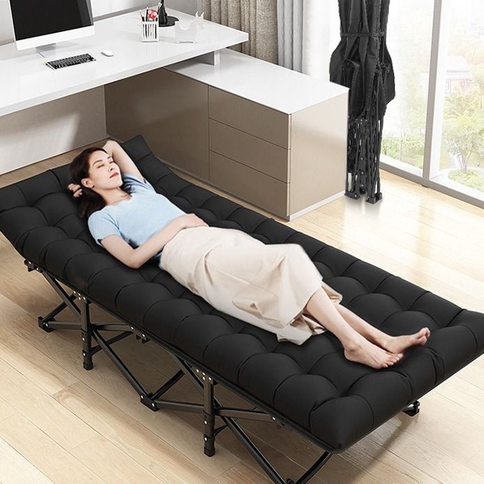 Home Folding Bed Single Person Office Lunch Break Bed Portable Lying Chair Outdoor Camping Folding Bed Accompanying Bed