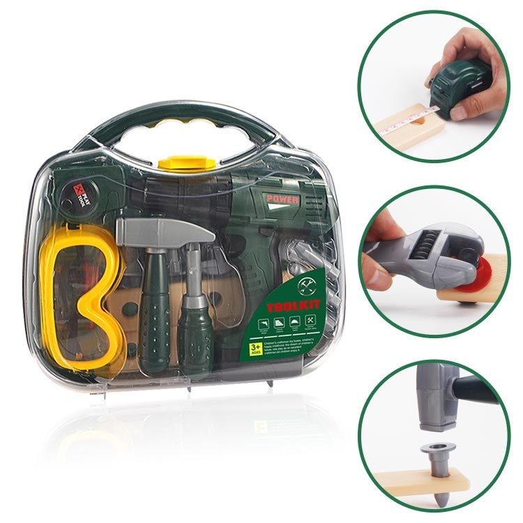 Play House Children's Tool Box Simulation Electric Drill Educational Toy Screwdriver Repair Tool Box Set