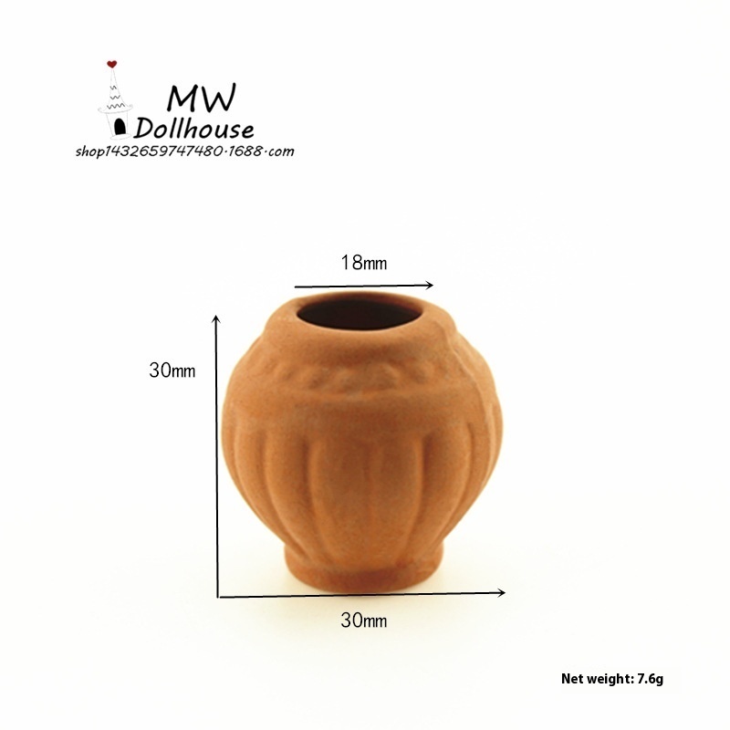 52 DOLLHOUSEMiniature Food Play Scene Model Dollhouse Accessories Mini Flower Pot C5009