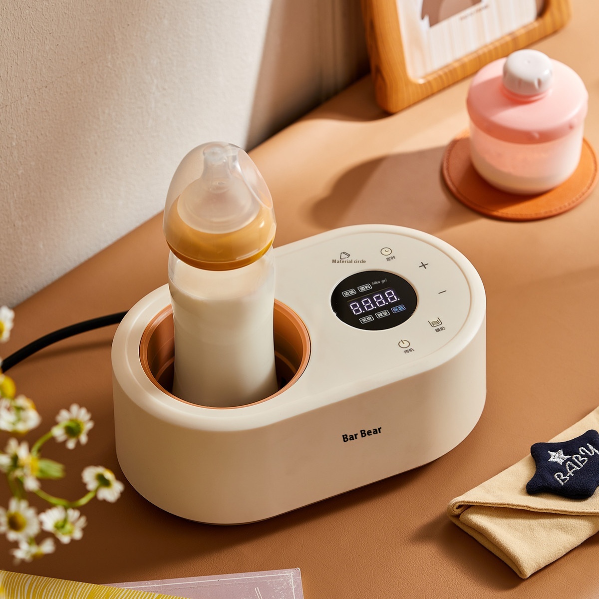 Bear Baby Milk Warmer Waterless Milk Warmer Constant Temperature Milk Regulator Can Keep And Defrost Breast Milk NNQ-P02 A5
