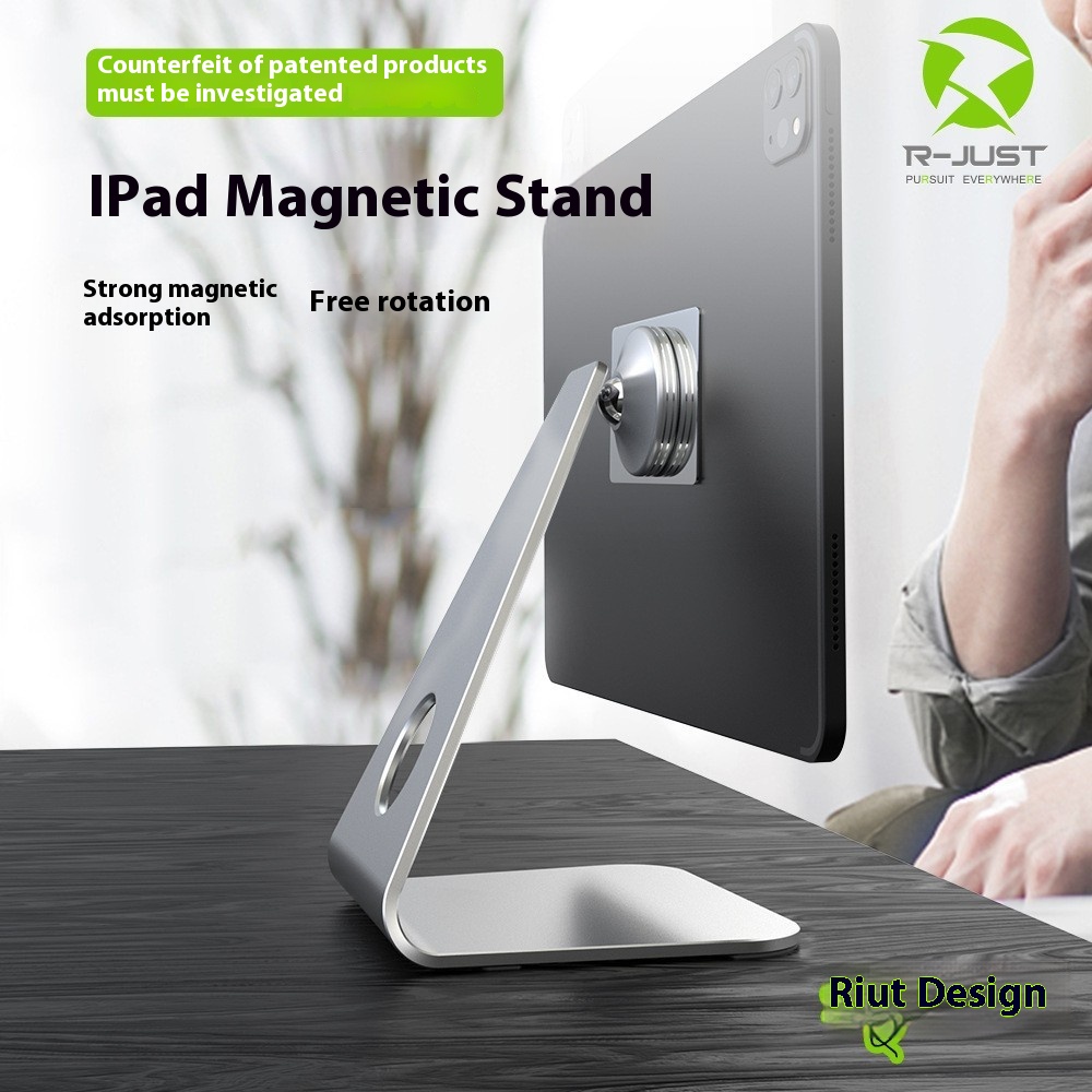 L-shaped Desktop Office Tablet Stand Rotatable And Adjustable Aluminum Alloy Suitable For Ipad Magnetic Stand