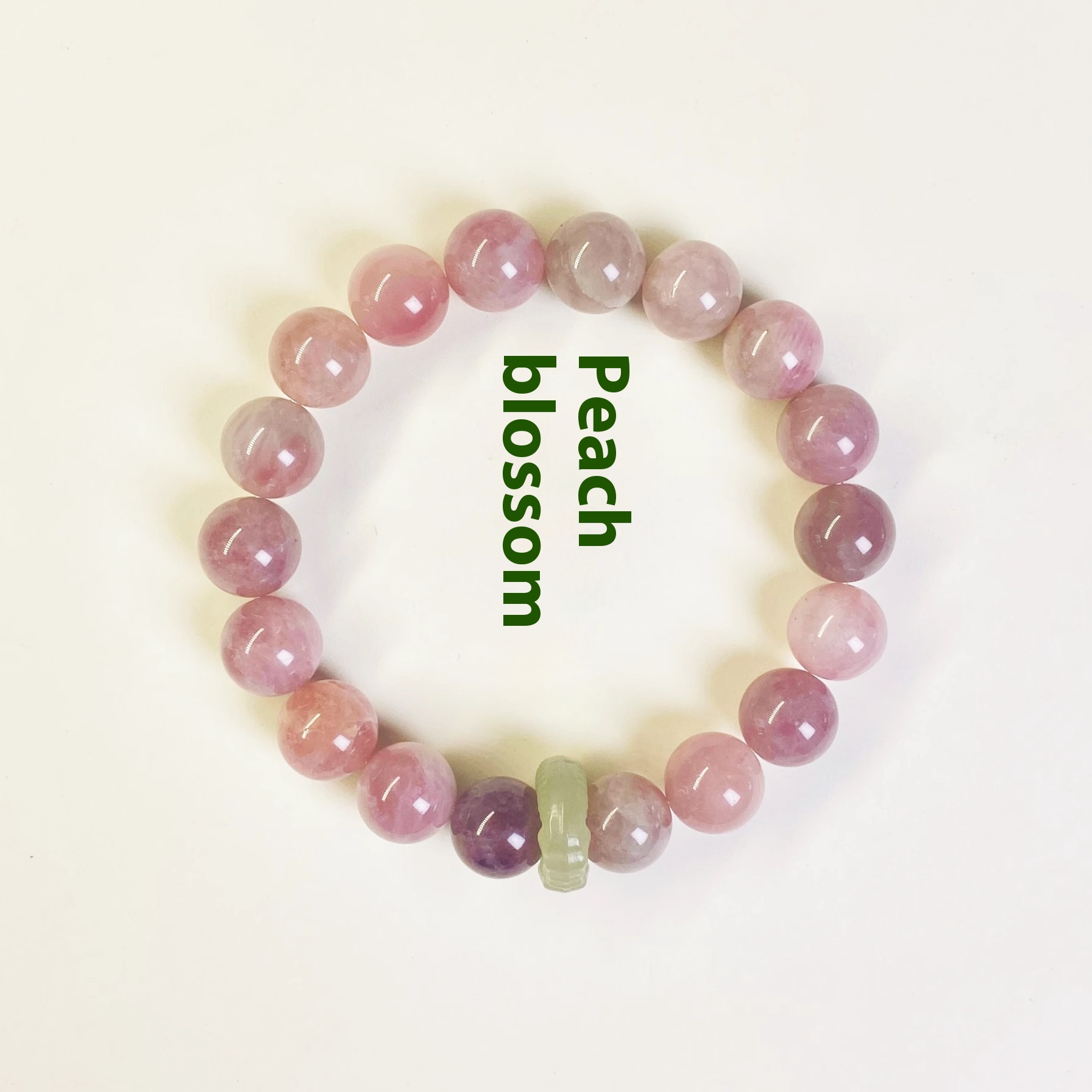 Purple Horse Pink Crystal Bracelet Female Hibiscus Stone Bracelet Hetian Jade Purple Pink Bracelet Peach Blossom Good Luck High-level Girlfriend Gift
