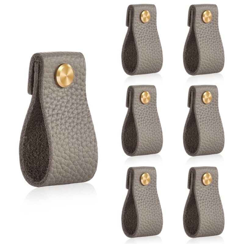 Leather Drawer Handles Leather Dressing Table Handles With Brass Replacement Metal Drawer Pu Handles