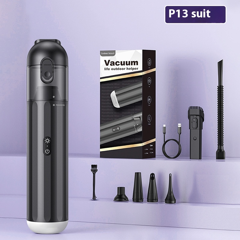 P13 Multi-function Car Vacuum Cleaner10000 Pa Outdoor Lighting Vacuuming Blowing Inflatable Car Vacuum Cleaner