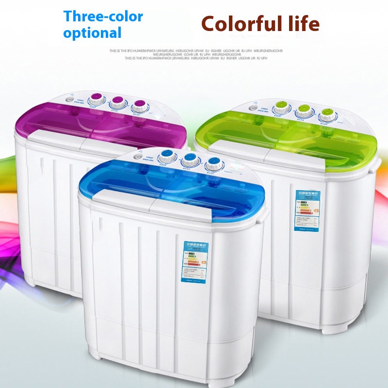 3.6 K G Household Double-tub Semi-automatic Baby Small Washing Machine Drop Shipping