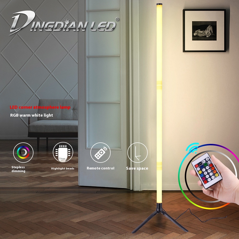 Living Room And Bedroom LEDCorner Atmosphere Lamp-Remote Controlled Via App,y Floor Standing Decorative Light For Enhancing Ambiance.