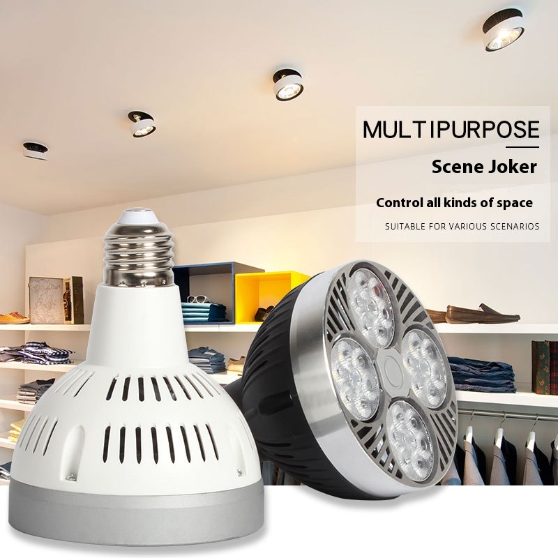 L E D Track Light P A R30 Commercial Super Bright Clothing Store Light36 W Shopping Mall C O B Rail Light Surface Mounted Light